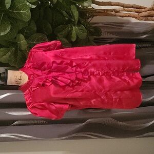 Worthington Women's Blouse Size 1X. Vibrant Red. Short Sleeved.